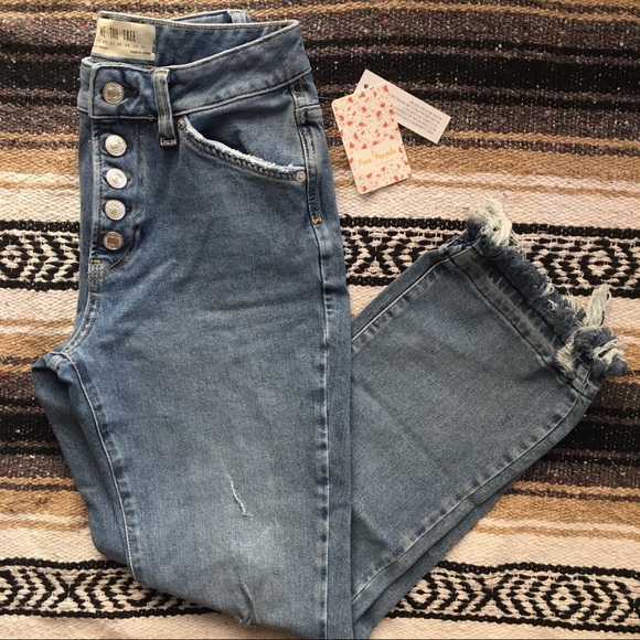 Free People Denim - Free People high waisted crop denim!